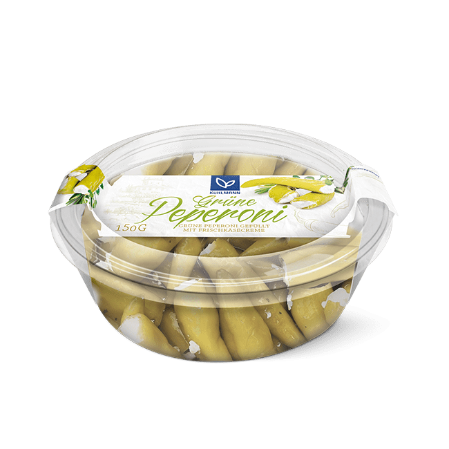 Gef&uuml;llte gr&uuml;ne Peperoni, 150 g