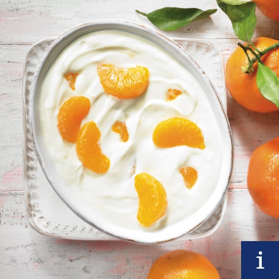 Mandarin orange cream