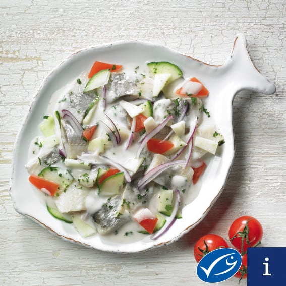 Sylt-style herring salad