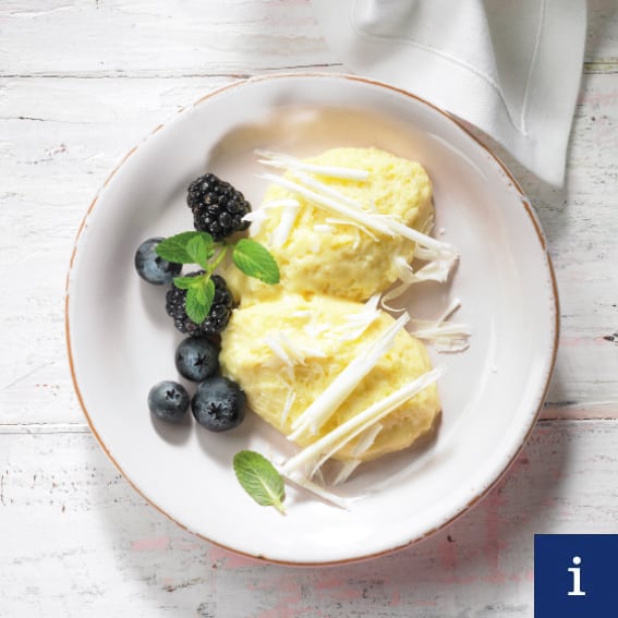 White mousse