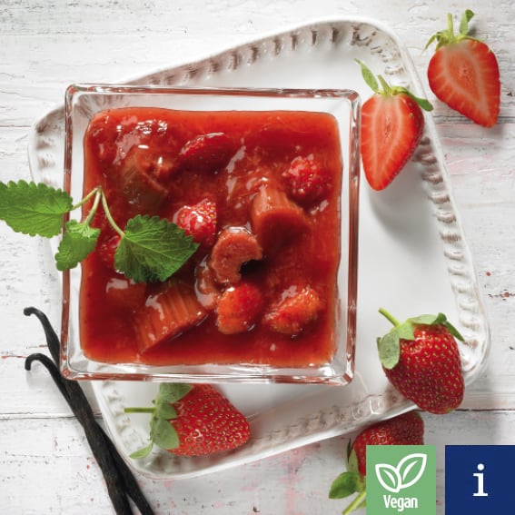 Strawberry and rhubarb dessert