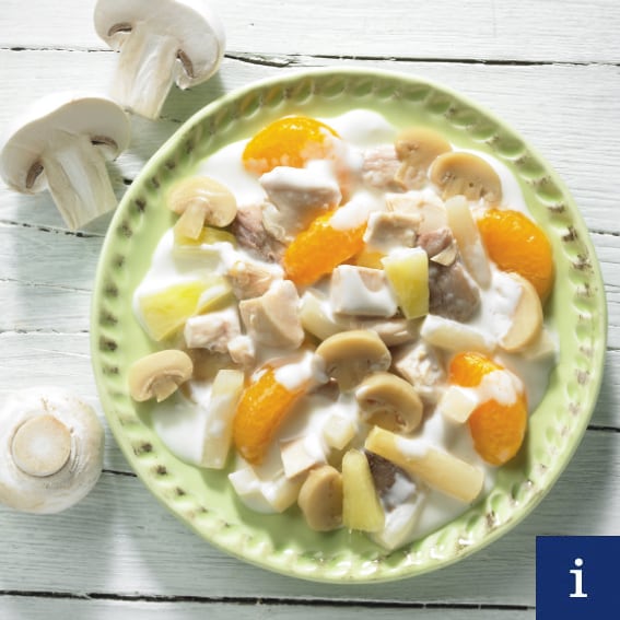 Chicken salad with fruit