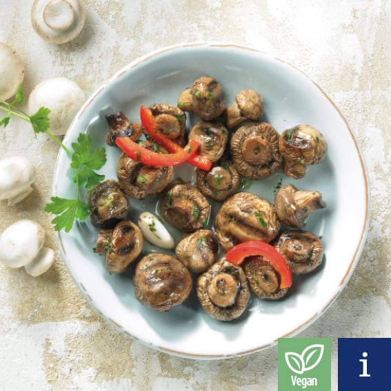 Grilled mushrooms