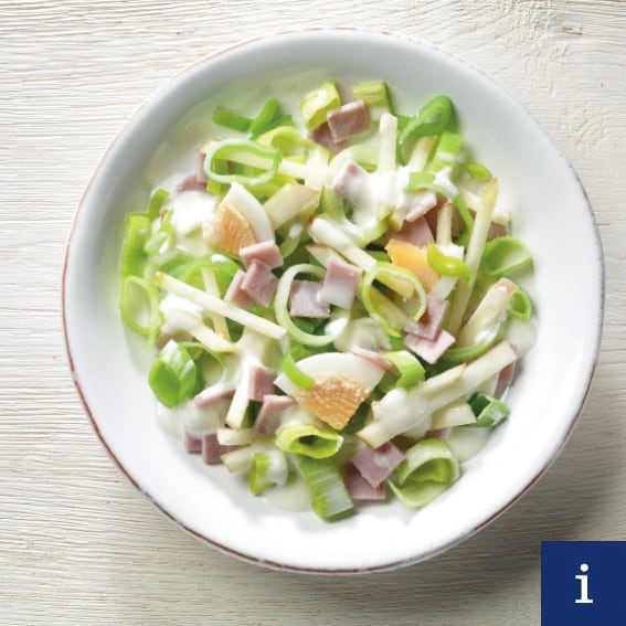 Lauch-Schinken-Salat