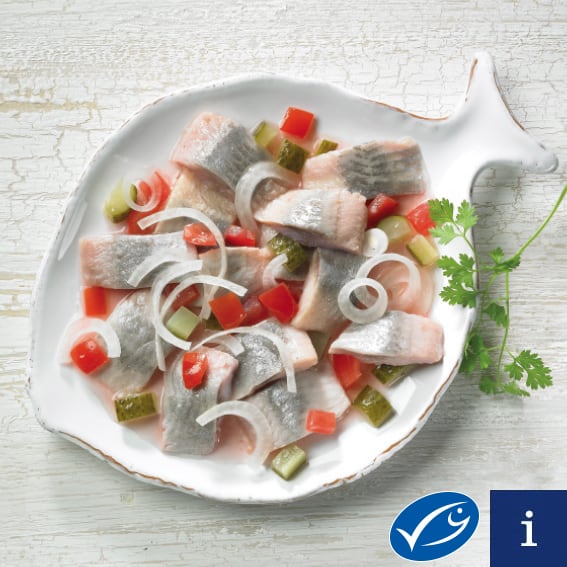 Pickled herring salad