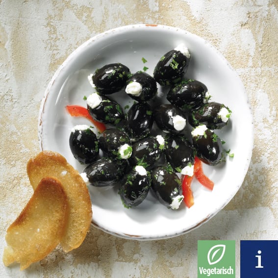 Schwarze Oliven