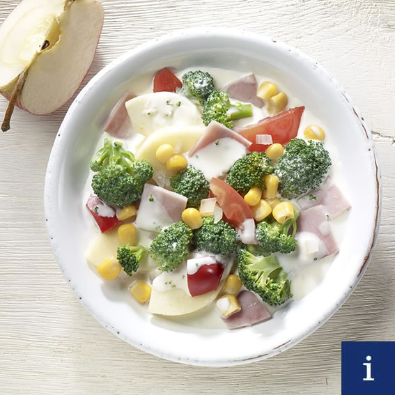 Broccoli and ham salad Garda
