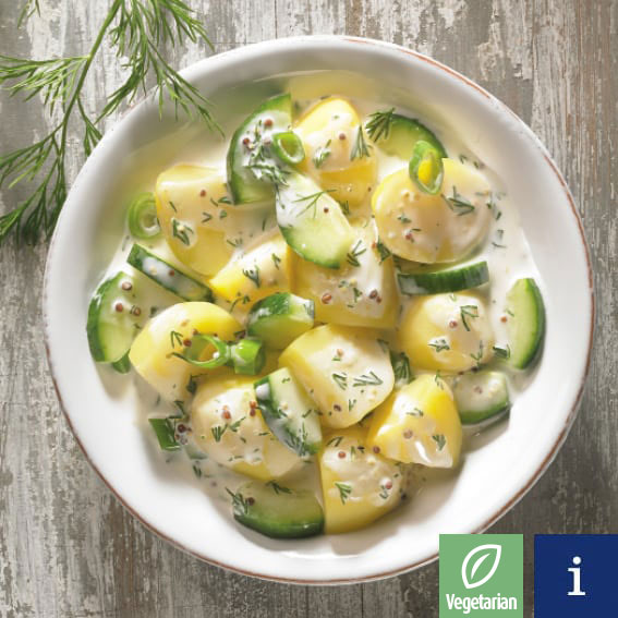 Potato and cucumber salad